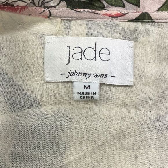 JOHNNY WAS Jade Silk Juliette A-line Tiered Dress Size Medium - Picture 4 of 9